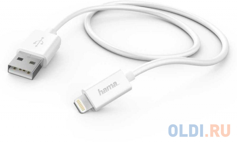 

Кабель Lightning 1м HAMA 00183298 круглый белый