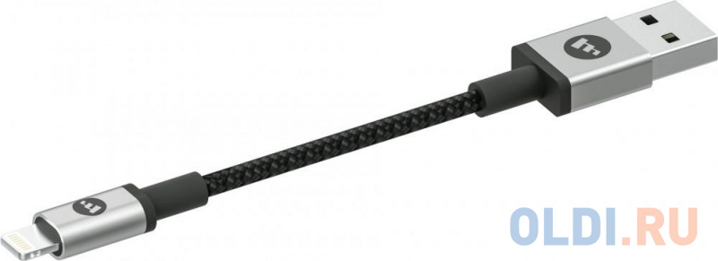 

Кабель Lightning 0.09м Mophie 409903218 круглый черный