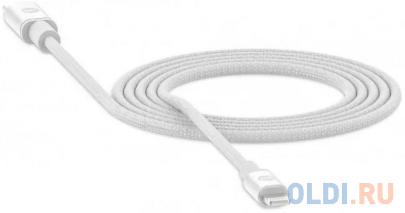 

Кабель Lightning USB Type C 1.8м Mophie 409903199 круглый белый