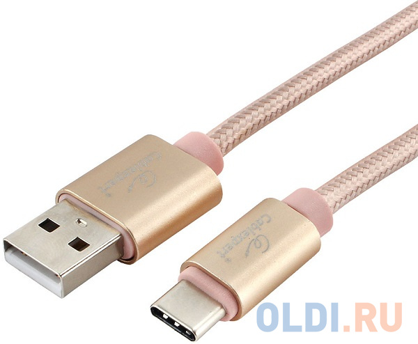 

Кабель USB 2.0 Type-C 3м Gembird CC-U-USBC01Gd-3M круглый золотистый