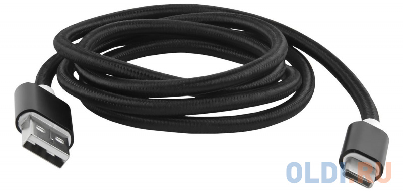 

Кабель Type-C 1м Red Line УТ000012585 круглый черный