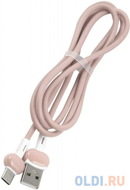 

Кабель Type-C 1м Red Line Candy круглый розовый