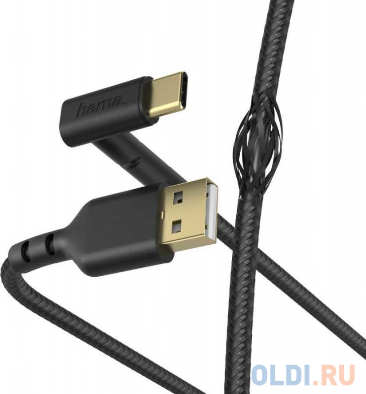

Кабель Type-C 1.5м HAMA 00187213 круглый черный