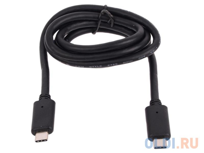 

Кабель USB Type C 1м VCOM Telecom CU420 круглый черный