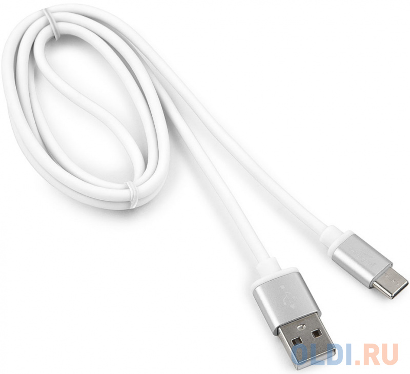 

Кабель Type-C 1м Gembird CC-S-USBC01W-1M круглый белый