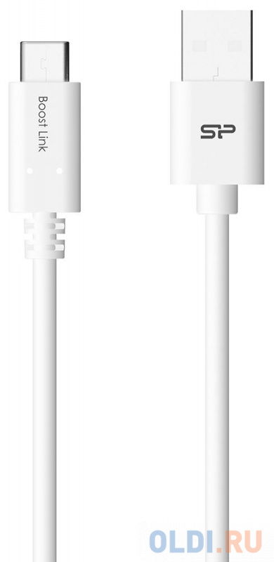 

Кабель Type-C 1м Silicon Power SP1M0ASYLK10AC1W круглый белый