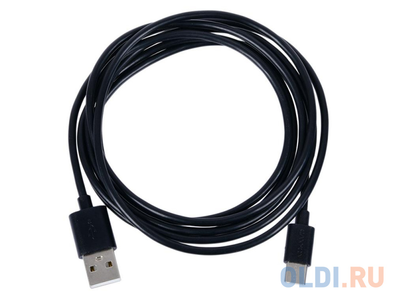 Кабель Type-C 1.8м Canyon CNE-USBC2B круглый черный фото