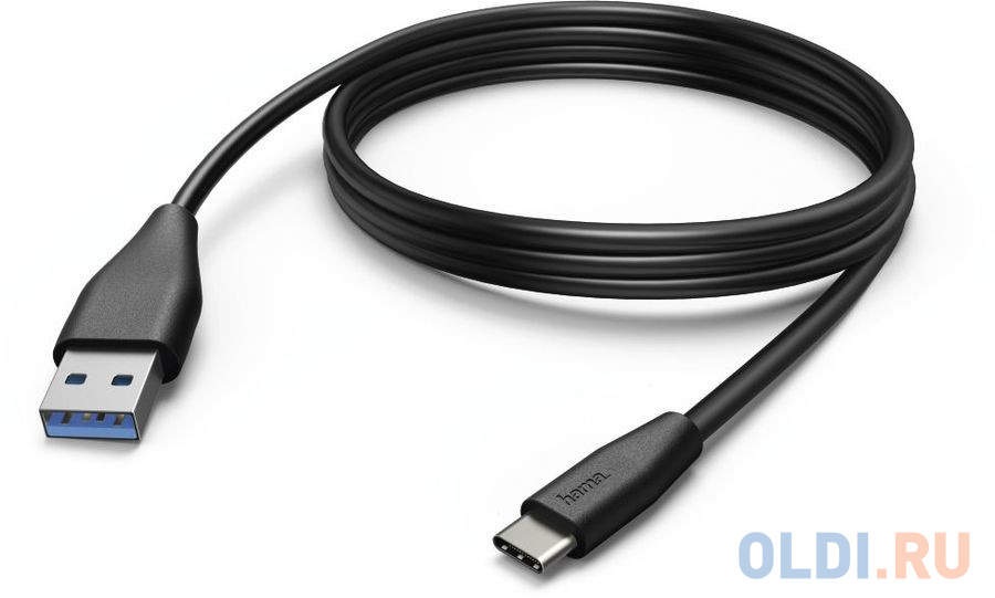 

Кабель USB USB Type C 3м HAMA 00183343 круглый черный