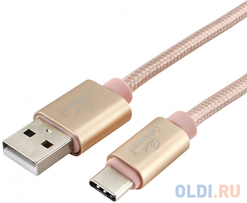 

Кабель Type-C 3м Gembird CC-U-USBC02Gd-3M круглый золото