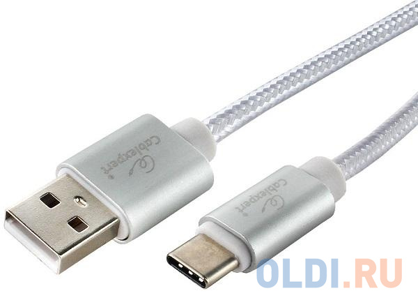 

Кабель USB 2.0 Type-C 3м Gembird CC-U-USBC02S-3M круглый серебристый