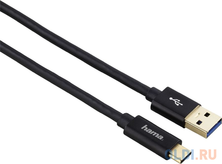 

Кабель Type-C 1м HAMA 00135715 круглый черный