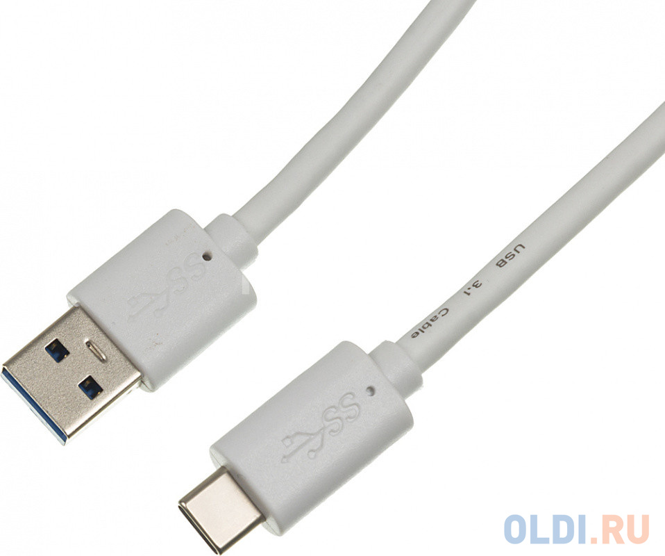 Кабель Type-C 1.8м Бюрократ BHP USB-TPC-1.8W круглый белый фото