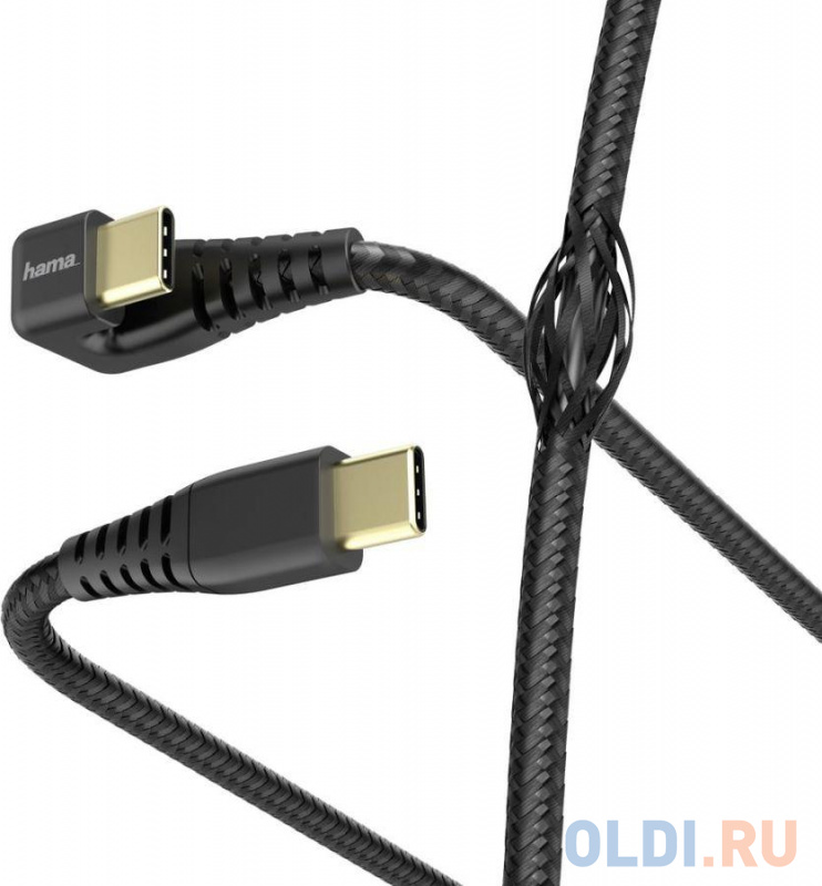 

Кабель Type-C 1.5м HAMA Gamer круглый черный