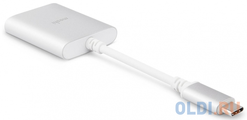 

Адаптер USB Type C миниджек 3.5 мм Moshi 99MO084249 круглый серебристый