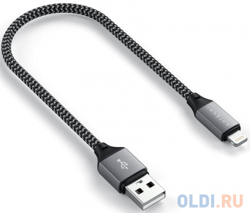 

Кабель Lightning 0.25м Satechi ST-TAL10M круглый серый
