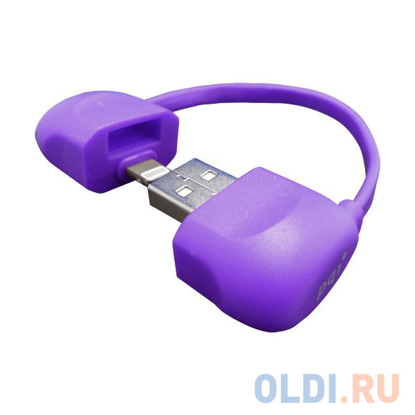 

Переходник Lightning 0.1м PQI PQI-iCABLE-BAG-PP круглый пурпурный