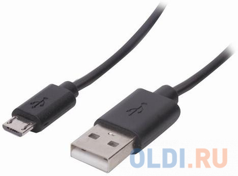 Кабель USB 2.0 microUSB 1м Sonnen 513115 круглый черный