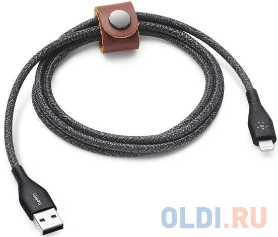 

Кабель USB Lightning 1.2м Belkin F8J236DS04-BLK круглый черный