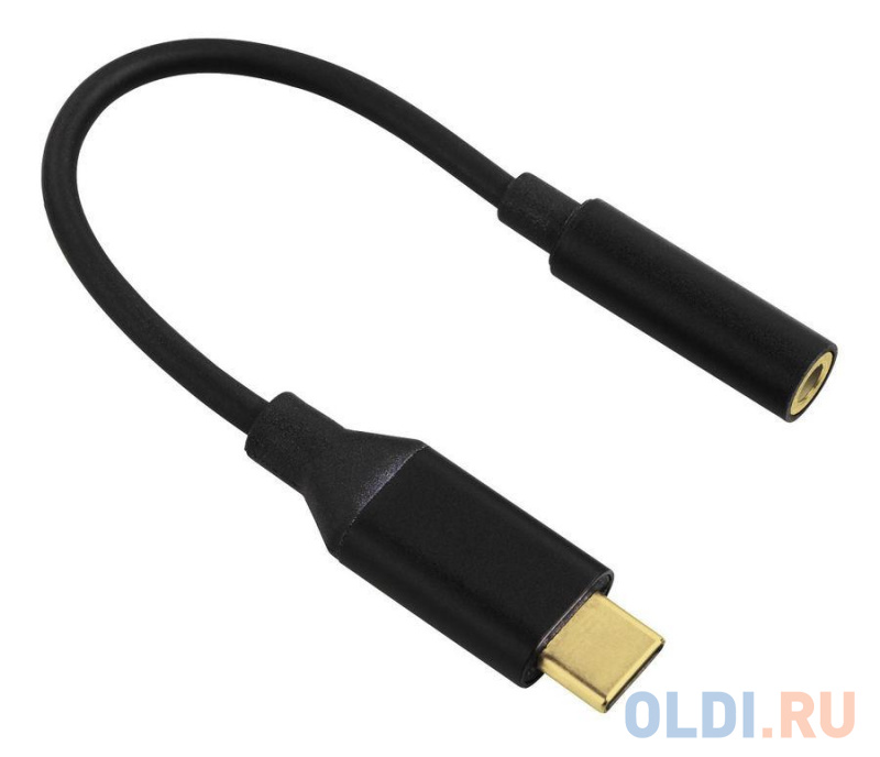 

Кабель Type-C миниджек 3.5 мм HAMA H-122338 круглый черный