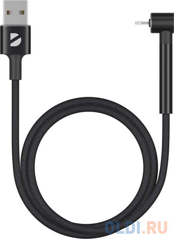 

Кабель Lightning USB 1м Deppa 72294 круглый черный