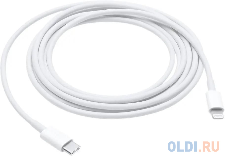 Кабель Lightning USB Type C 2м Apple MQGH2ZM/A круглый белый кабель usb red line usb lightning 1 м 8 pin для apple белый ут000006493