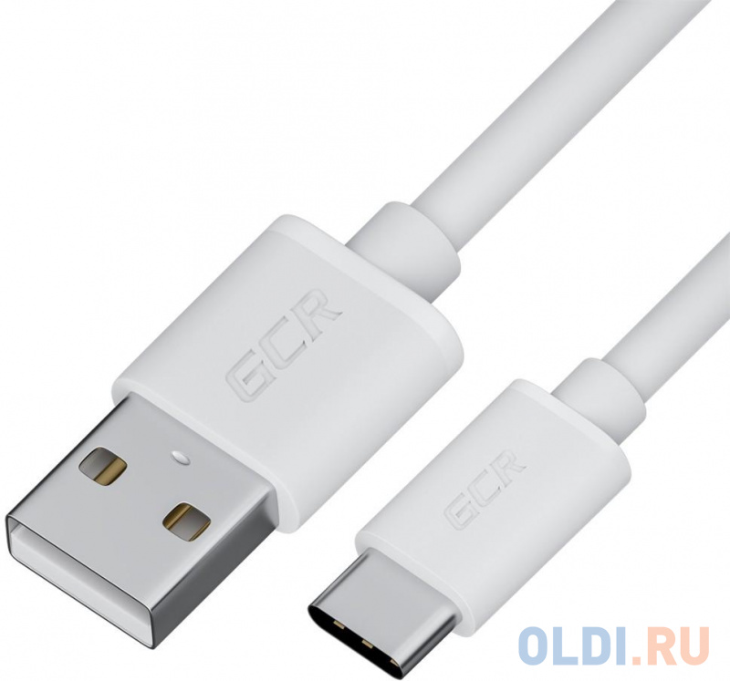 

Кабель USB 2.0 USB Type C 2м Green Connection GCR-53253 круглый белый