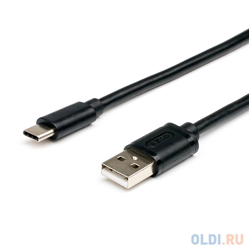 Кабель USB USB Type C 1.8м Atcom AT6255 круглый черный