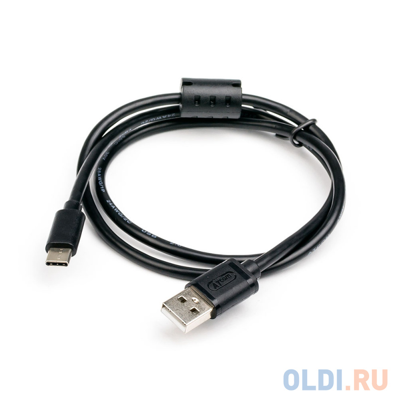 Кабель USB USB Type C 1.8м Atcom AT6255 круглый черный фото