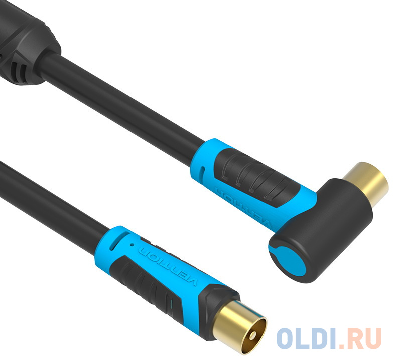 Кабель TV(m) 1.5м Vention VAV-A02-B150 круглый черный фото