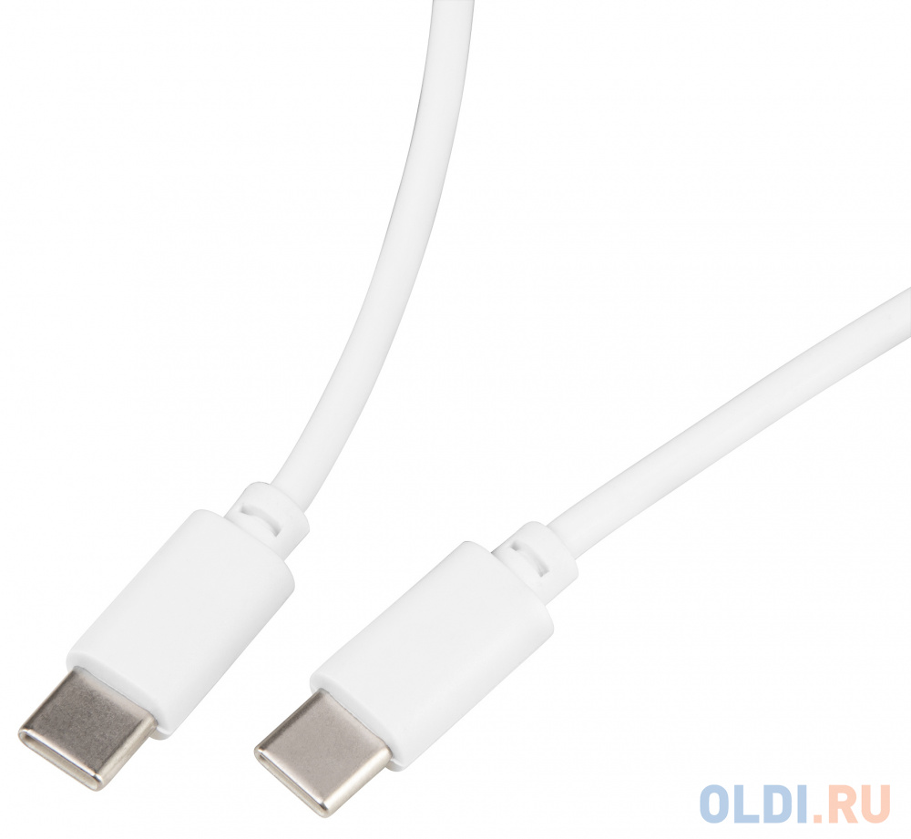 Кабель Buro PD15W USB Type-C (m)-USB Type-C (m) 1м белый фото