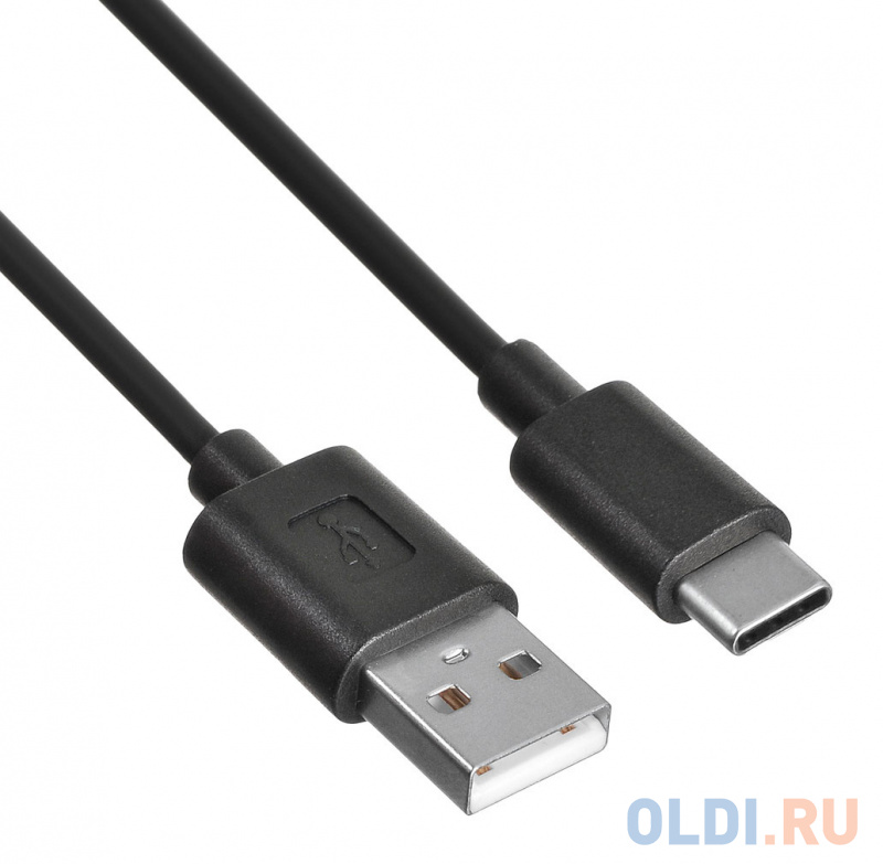 Кабель Buro USB-TC-0.8B2A USB (m)-USB Type-C (m) 0.8м черный