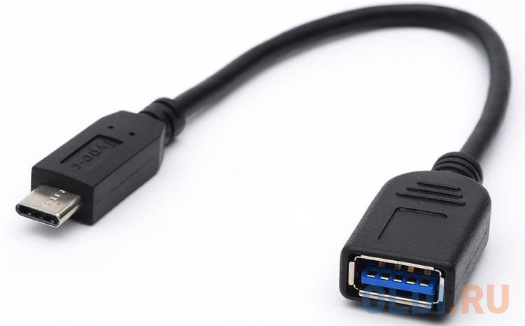

Переходник USB 3.0 Type-C 0.1м Atcom AT1310 круглый черный