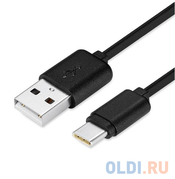 

Кабель USB 2.0 Type-C 1м 5bites TC201-10 круглый черный