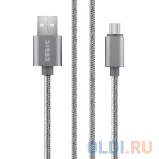 

Кабель Type-C 3м Rombica Kubic C05C круглый серый