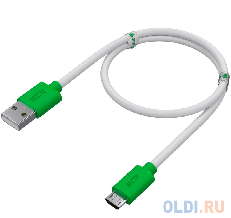GCR QC Кабель 1.5m MicroUSB, быстрая зарядка, зеленый TPE, белые коннекторы, 28/22 AWG, GCR-52459 GCR QC Кабель 1.5m MicroUSB, быстрая зарядка, зеленый TPE, белые коннекторы, 28/22 AWG, GCR-52459 фото