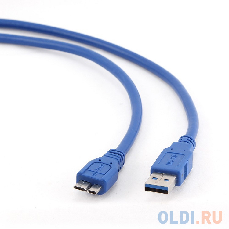 Кабель USB3.0 Pro AM/MicroBM  0,3m  Blue,