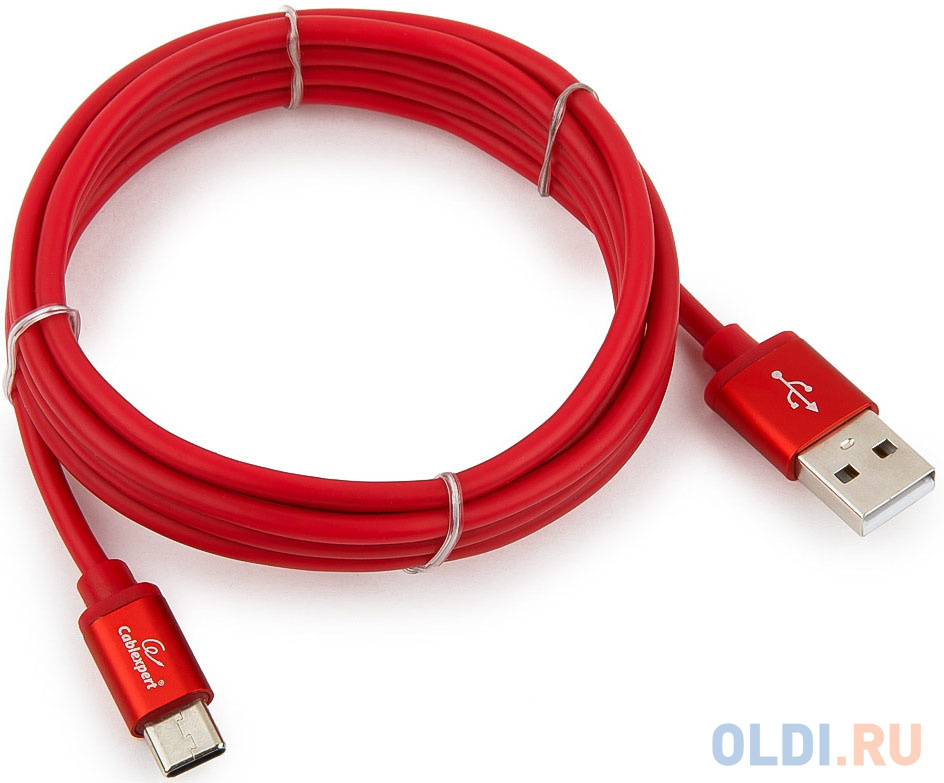 

Кабель Type-C 1.8м Gembird CC-S-USBC01R-1.8M круглый красный