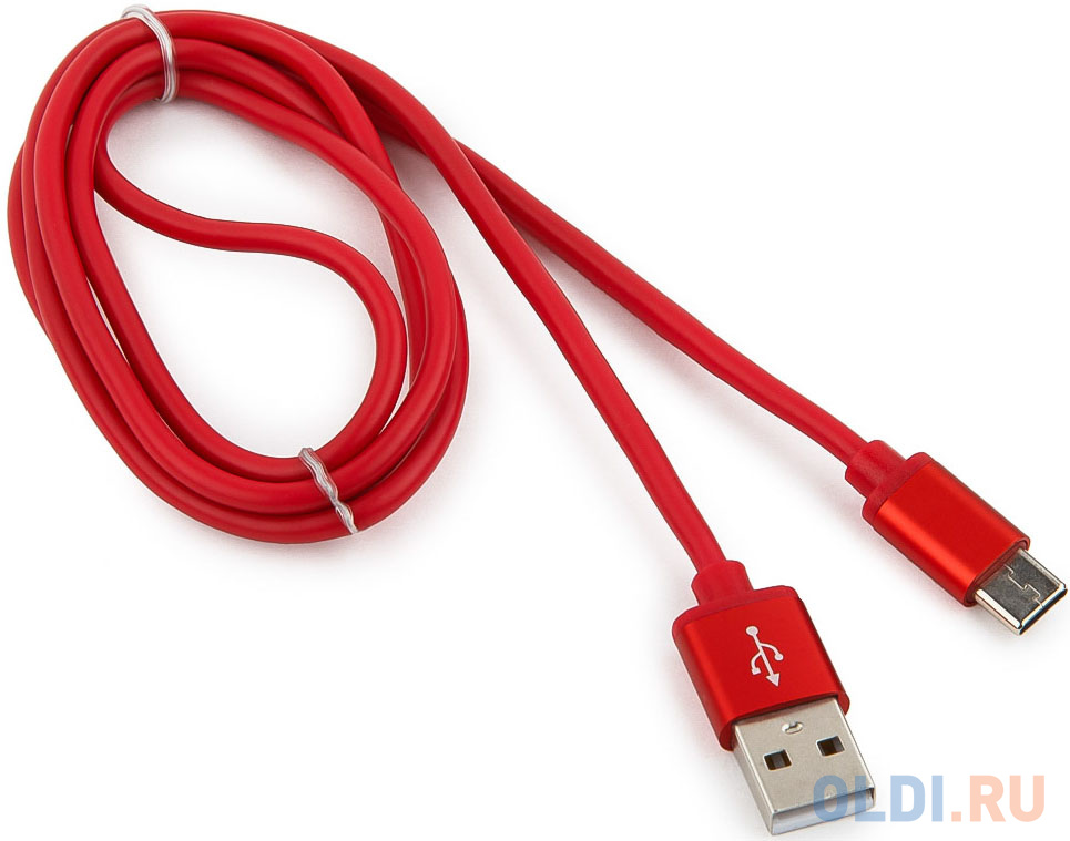 

Кабель Type-C 1м Gembird CC-S-USBC01R-1M круглый красный