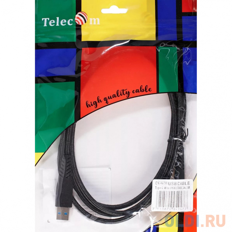 Кабель-адаптер USB 3.1 Type-Cm --> USB 3.0 Am, 2метра Telecom <TC402B-2M> Кабель-адаптер USB 3.1 Type-Cm --> USB 3.0 Am, 2метра Telecom <TC402B-2M> фото