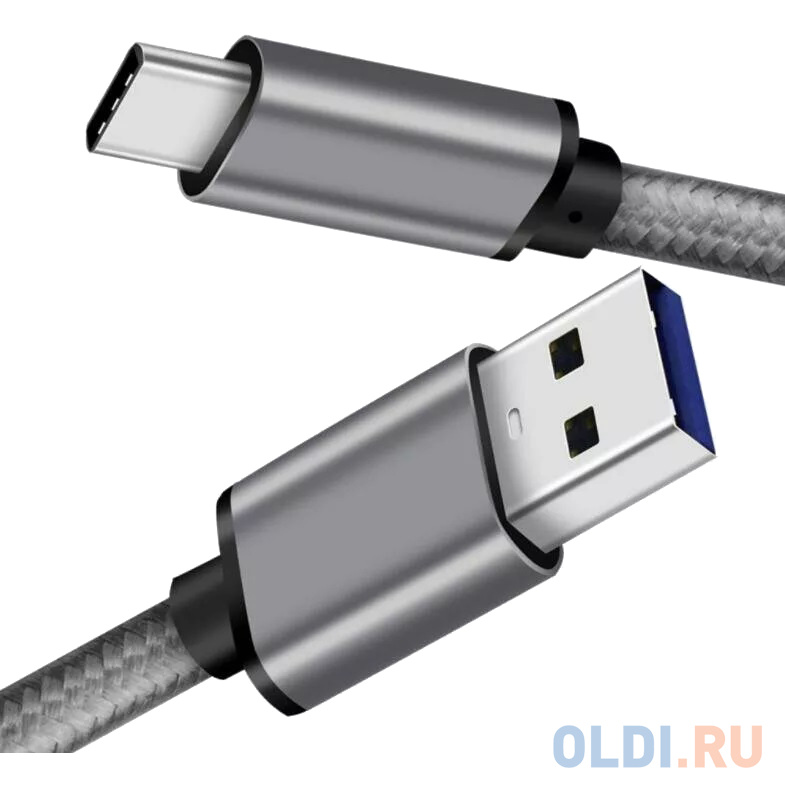 Кабель USB Type C USB 3.0 2м VCOM Telecom TC403M-2M круглый серый Кабель USB Type C USB 3.0 2м VCOM Telecom TC403M-2M круглый серый фото