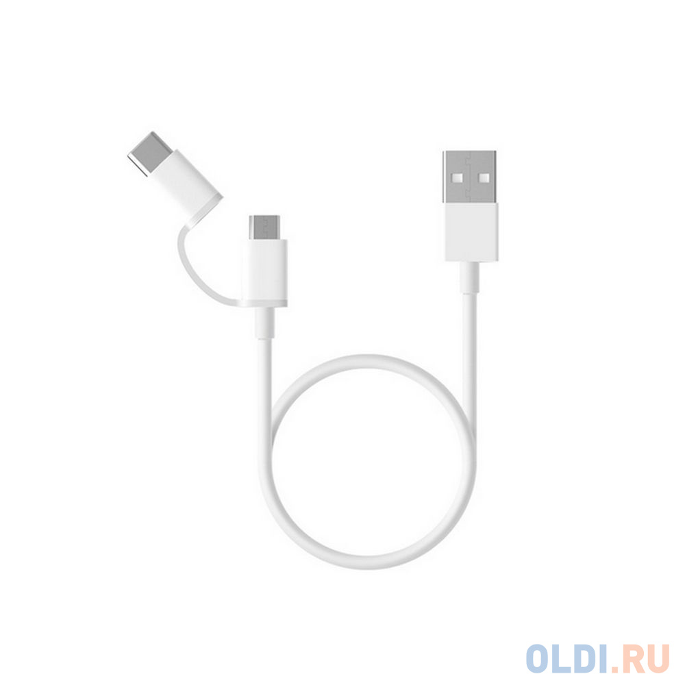 Кабель Xiaomi Mi 2-in-1 USB Cable Micro USB to Type C (100cm) X15303 (524511)