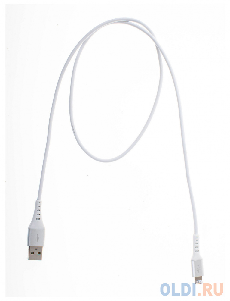 Кабель Cactus Lightning (m) -  USB (m),  0.8м,  MFI,  белый [cs-lg.usb.a-0.8] Вид№4