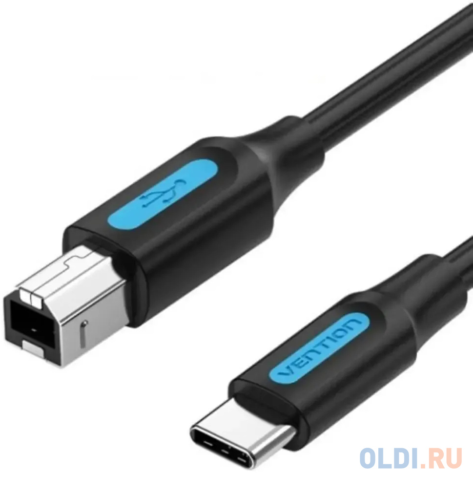 Кабель USB 2.0 2м Vention CQUBH круглый черный