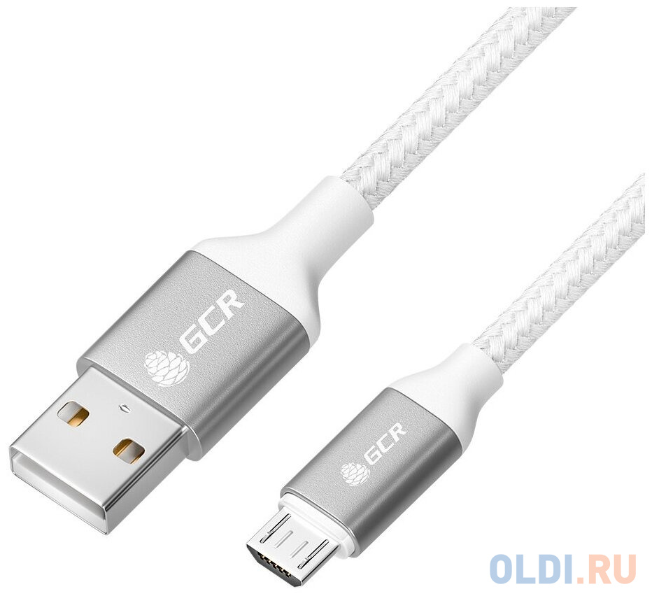 

GCR QC Кабель 1.0m MicroUSB, быстрая зарядка, ТРИКОЛОР Россия, белый ПВХ, 28/24 AWG, GCR-54973