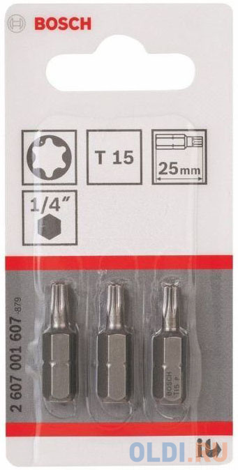 

Бита BOSCH EXTRA-HART T20 25 мм, 3 шт. (2.607.001.611) 3шт