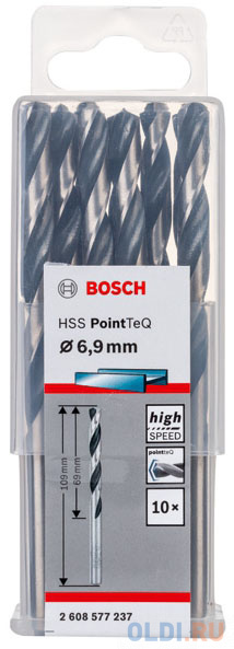 

10 HSS PointTeQ сверл 6.9 мм 2608577237 BOSCH