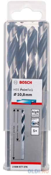 

5 HSS PointTeQ сверл 10.8 мм 2608577276 BOSCH