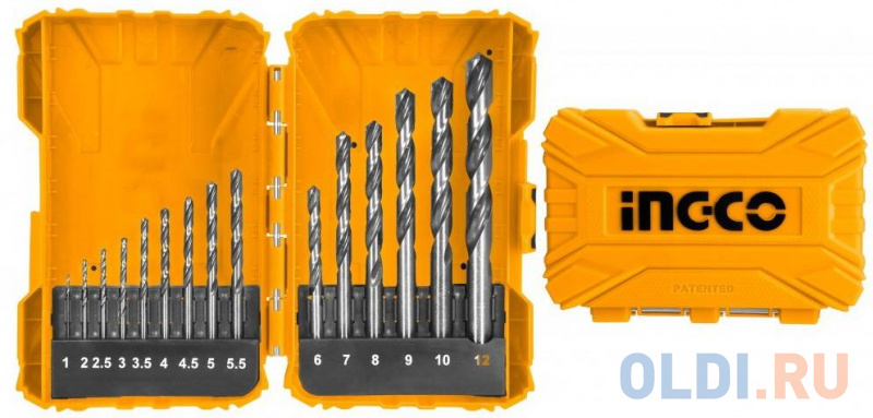 

Набор HSS M2 сверл 15шт INGCO AKDL51502