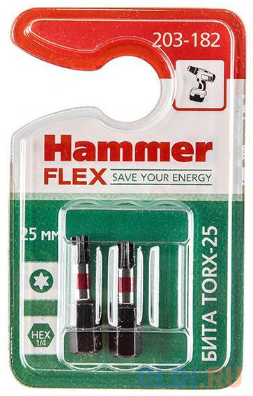 

Бита Hammer Flex 203-182 TORX-25 25мм, 2шт.