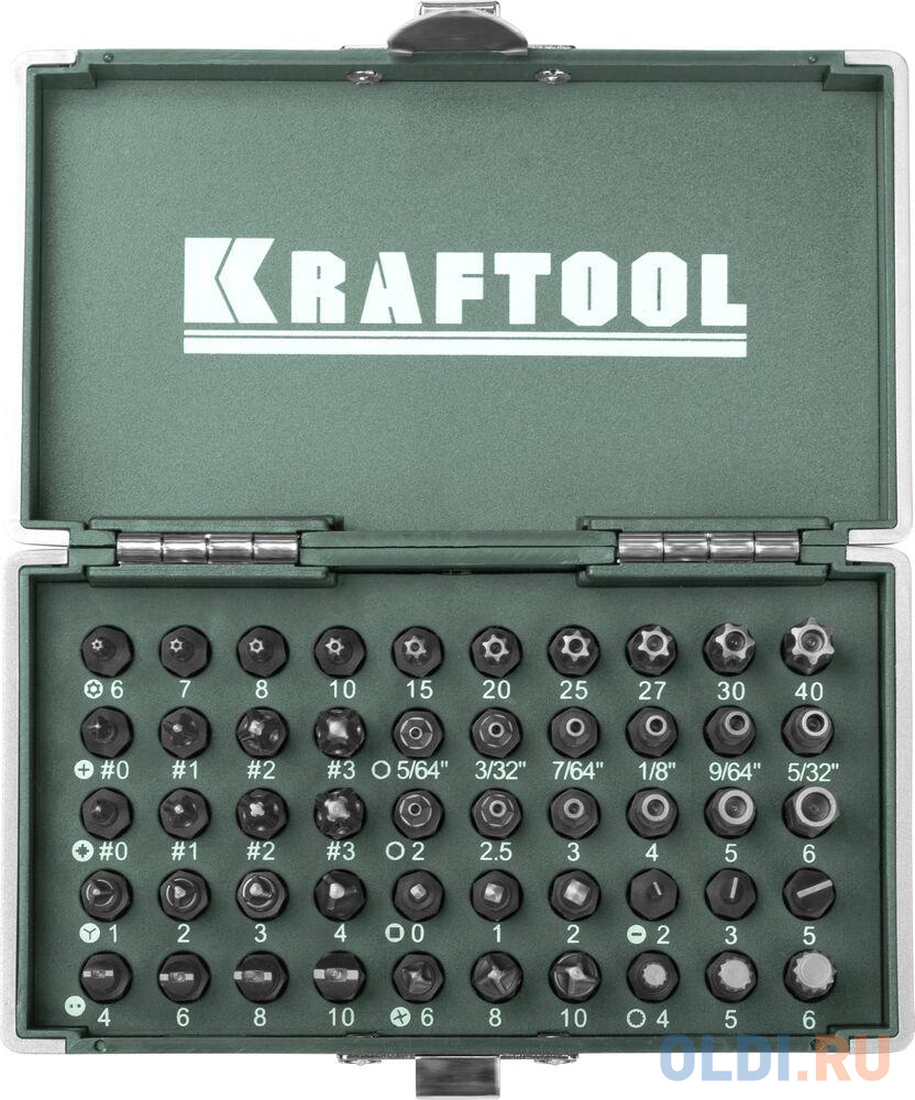 Набор бит Kraftool EXPERT X-Drive 50шт 26065-H50 струбцина kraftool 32229 200 expert высокопрочный чугун с шаровидным графитом 8 200мм